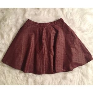 Anthro Sunday in Brooklyn vegan leather skirt